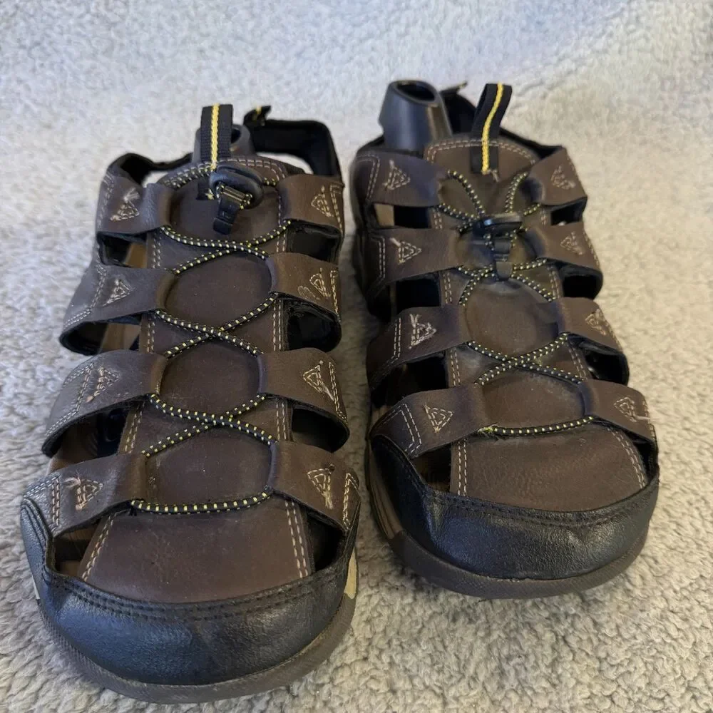 Ozark Trail Sandals 11 Bungee Tie Closed Toe Shoes Hiking Trail Water Fisherman